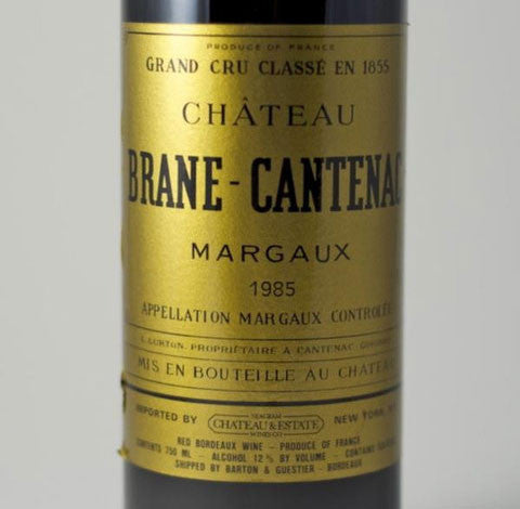 1985 Brane Cantenac Margaux 2eme Cru